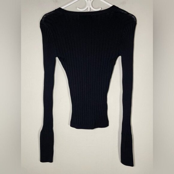 Nicholas Zia Ribbed Henley Sweater size XS - Picture 8 of 10